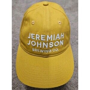 Jeremiah Johnson Brewing Co. Snapback Cap Hat Mustard Yellow One Size Beer